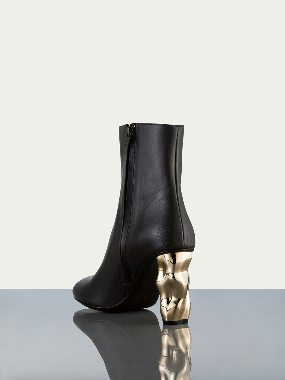 Le Luz Bootie -- Chocolate/Gold